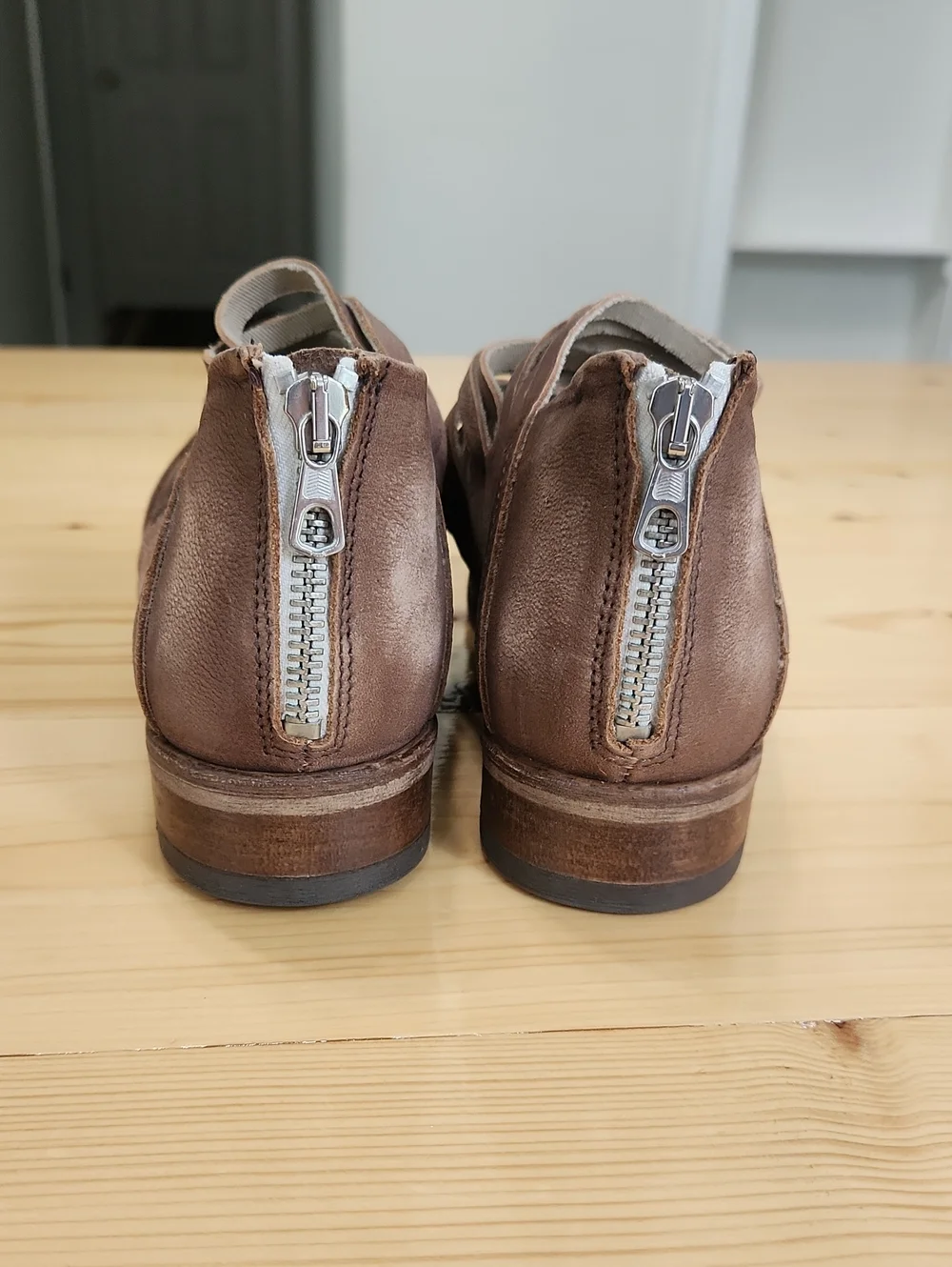 NWOT Free People Lost Valley Ankle Booties Strappy Italian Leather Size 8 / 38 - Picture 10 of 16